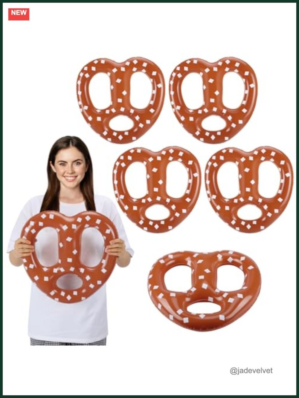 6 Pcs Inflatable Pretzels Oktoberfest Beer Festival Party Decor PVC Balloons